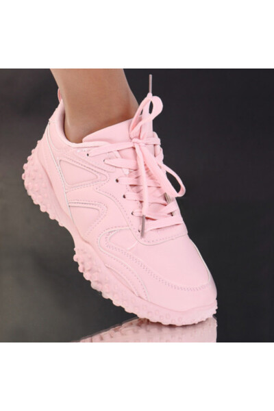Bianca leather pink sneakers