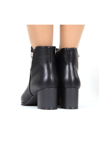 Londa black heeled ankle boots