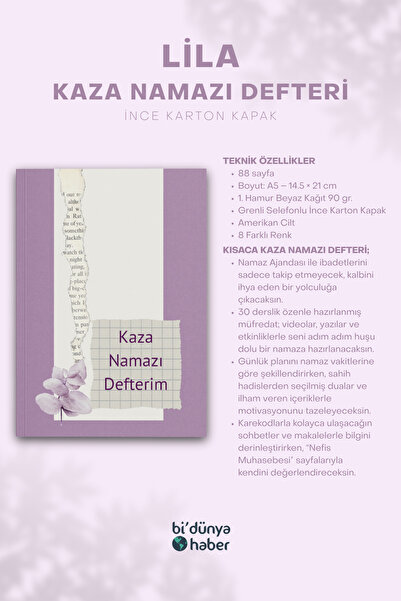 Bi Dünya Haber My 5-Year Accident Prayer Notebook - Lilac