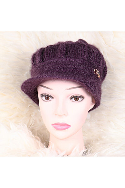 melek purple beret with visor