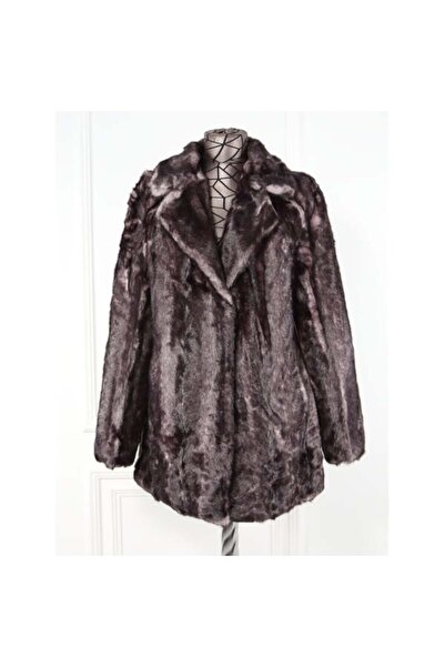 Kaine Gray Faux Fur Coat