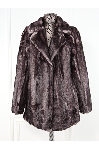Kaine Gray Faux Fur Coat