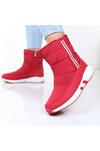 Blanca Red Waterproof Fur-Lined Boots