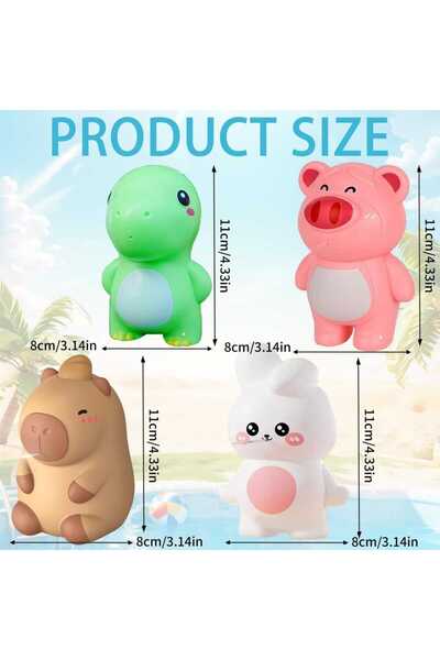 Spritz Bath Toys Pack of 4 Animals for Kids – Multicolor
