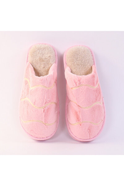 GİZA Pink striped house slippers