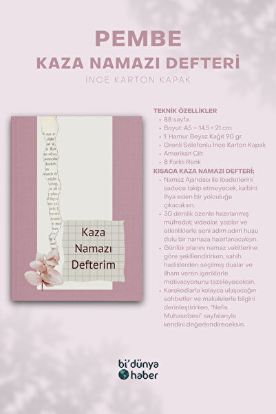 Bi Dünya Haber My 5-Year Accident Prayer Notebook - Pink