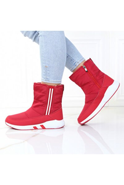 Blanca Red Waterproof Fur-Lined Boots