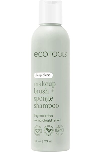 Ecotools Makeup Brush Cleaner, Brush and Sponge Cleaning Shampoo, 6 oz (Packa...