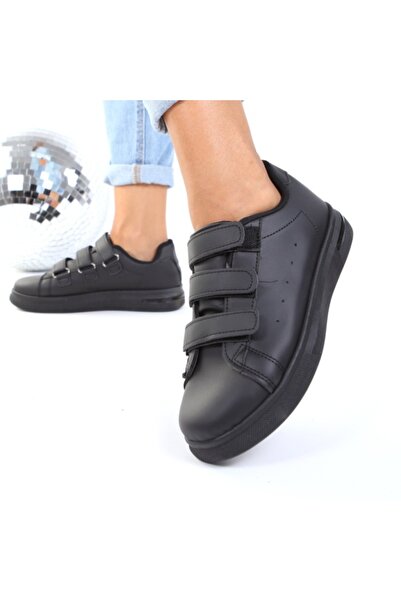 Alaza Black Velcro Sneakers