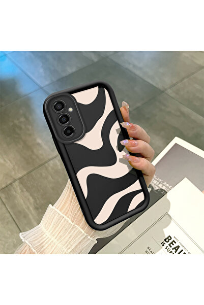 Hontinga Samsung Galaxy M13/M23 Uyumlu Çizgiler Düşüme önleyici Basitlik Yumu...