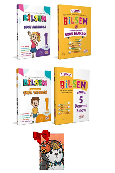 Editör Yayınevi 2026 Model 1. Sınıf Bilsem Hazırlık Kitapları Seti Defter Hed...