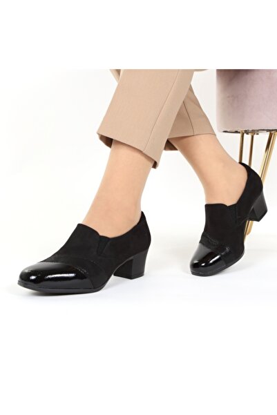sofy Black Heeled Shoes