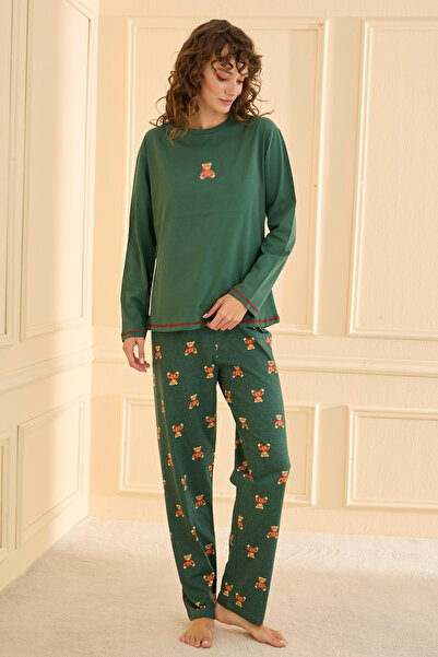 TURAY Katebush 100% Cotton Long Sleeve Women's Pajama Set