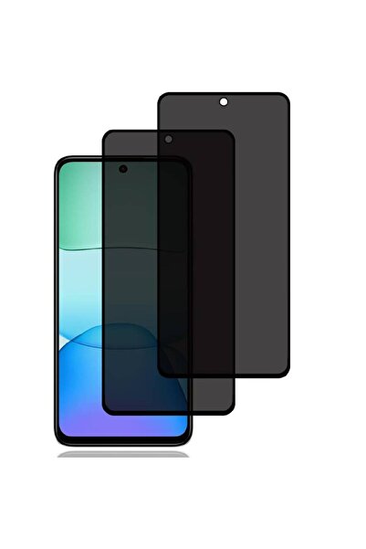 HYX واقي شاشة الخصوصية لهاتف Xiaomi Redmi 13 / Poco M6 4G (عبوة من قطعتين) - زجاج مقسّى مضاد للتجسس، 9H