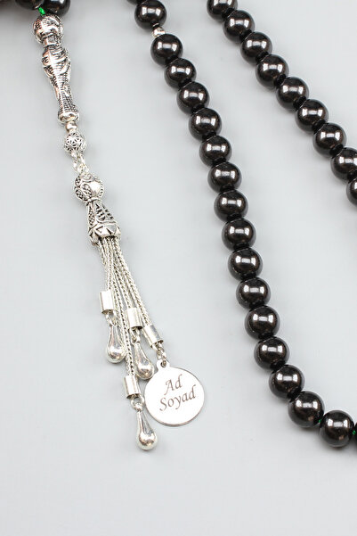 isfahantakı İsme özel püskül ve kutulu 9mm 99 luk iri boy oltu namaz dua tesbihi