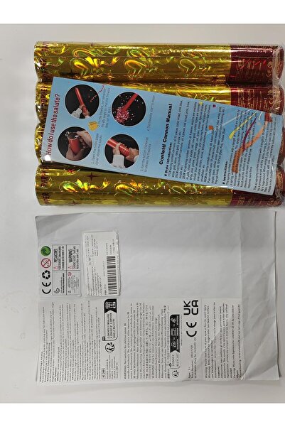 Taozoey مجموعة مدافع القصاصات، 4 قطع، ذهبي معدني — قصاصات قصاصات فاخرة للحفلات الرومانسية