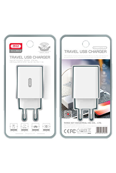 Xo Mains Charger (L36), 18W, 1xUSB-A, QC 3.0, White