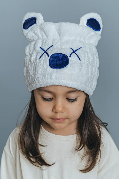 MODA Ayıcık Figürlü Saç Havlusu/ Bonesi Lastikli