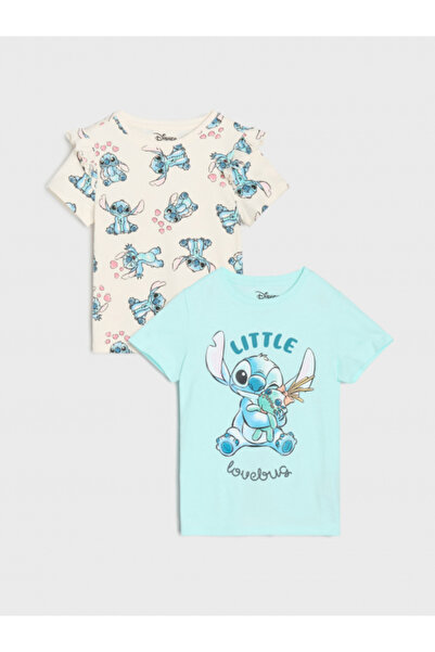 Lilo & Stitch Σετ 2 τρικουρι ντιν bumbac pntru fete Stitch Little Hug