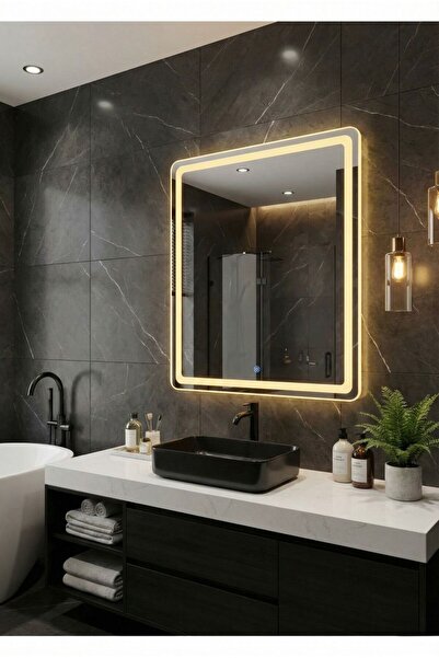todek home 60x90 cm Dokunmatik Ledli Banyo Aynası - Modern Tasarım Işıklı Ban...