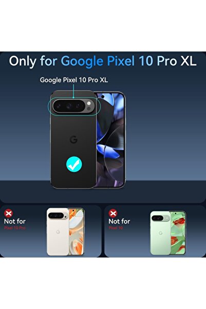 HYX Clear Case for Google Pixel 10 Pro XL with 2 Screen Protectors - TPU Gel Soft Silicone