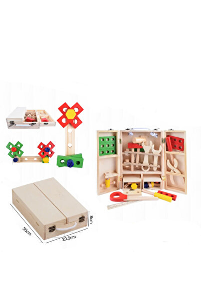 Other مجموعة أدوات النجارة الخشبية للأطفال - مجموعة تعليمية من ٢٤ قطعة (موديل...
