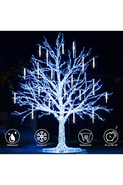 OEM Outdoor lights, 320LED, 20 lights, 4 meters, cool white light, with timer