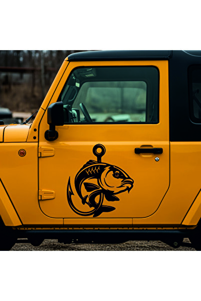 StickITsibiu Hooked – 4×4 Off-Road Car Sticker – Dimensions 25x23 cm.