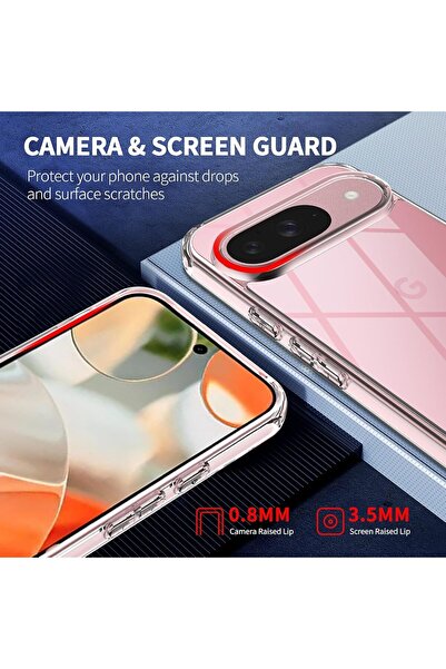 HYX Google Pixel 9 / Pixel 9 Pro Ultra Slim Scratch Resistant TPU Gel Case - Clear