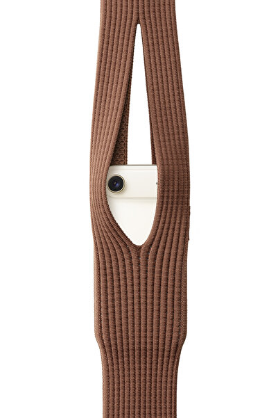 WANNA PROTECT iPhone Cross Pocket Mesh Phone Bag Strap Compatible with All Phones 80cm