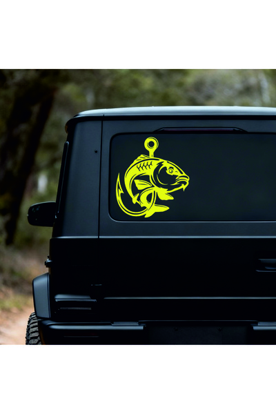 StickITsibiu Hooked – 4×4 Off-Road Car Sticker – Dimensions 25x23 cm.