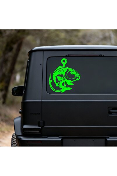 StickITsibiu Hooked – 4×4 Off-Road Car Sticker – Dimensions 25x23 cm.