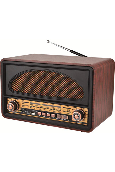 Generic Classic Greadio Cherry Wooden Phonograph Strong Bass Enhancement AM/FM/SW Radio