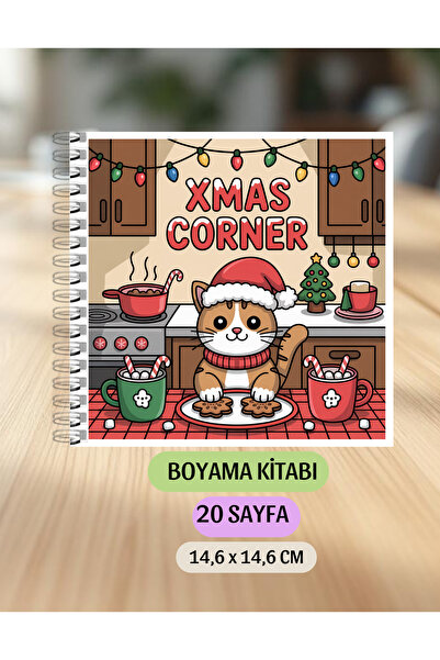 VORACRAFT Boyama Kitabı, Xmas Corner Yeni Yıl Coloring Book KU0015