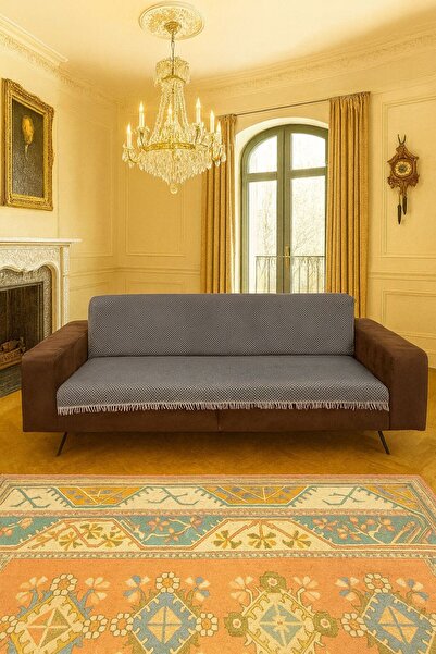 LUNGA VİTA Husa de scaun din material țesut cu model de orz 170x210 Husă pent...