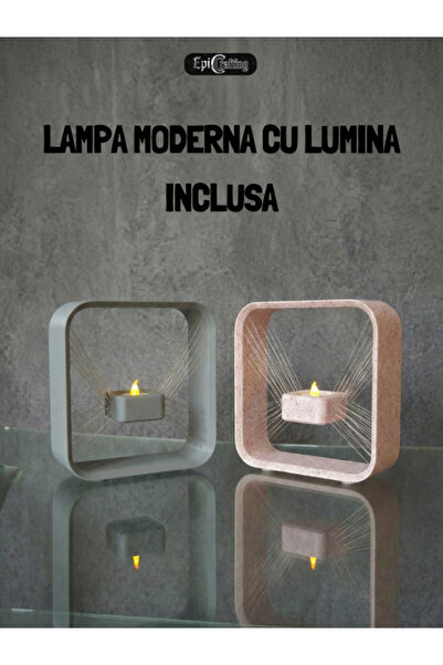 Epic Crafting Tensegrity Lamp (Anti-gravity) - White/Black and Grey/Pink Marble Variants 17cm LED included