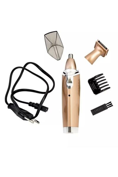 Geemy Trimmer 2 în 1 pentru nas și urechi, aparat electric pentru îndepărtarea părului facial