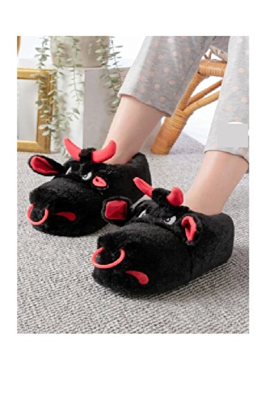 maxxi Unisex Cute Angry Bull Slippers No Sound Sole