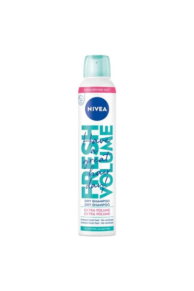 NIVEA Set of 2 x Fresh Volume Spray Dry Shampoo, 200 ml