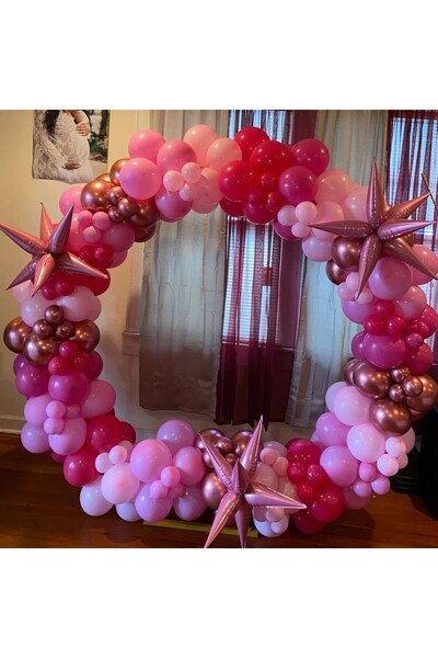 Flippy Set of 12 Standard Latex Balloons, 13 cm, Pink