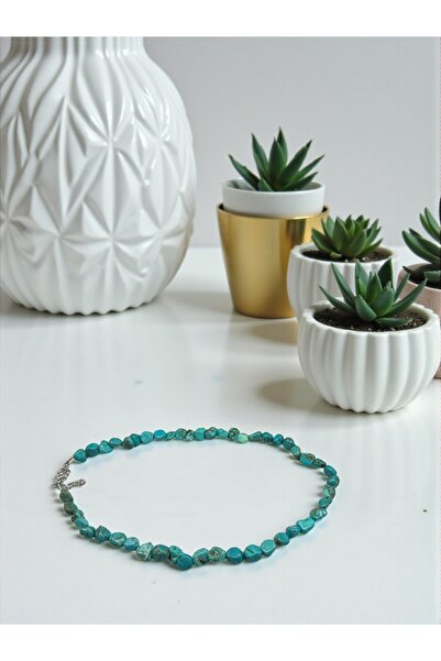The Magıc of Healıng Turquoise Stone Unshaped Natural Stone Pendant