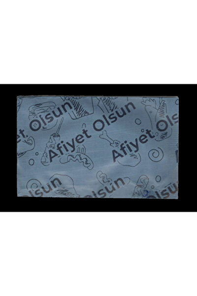 RENGİNAZ 6x12 Afiyet Olsun Baskılı Tek Kullanımlık Islak Mendil - 100'lü Paket