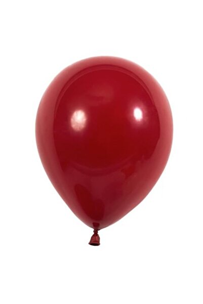 Flippy Set of 12 Standard Latex Balloons, 25 cm, Dark Red