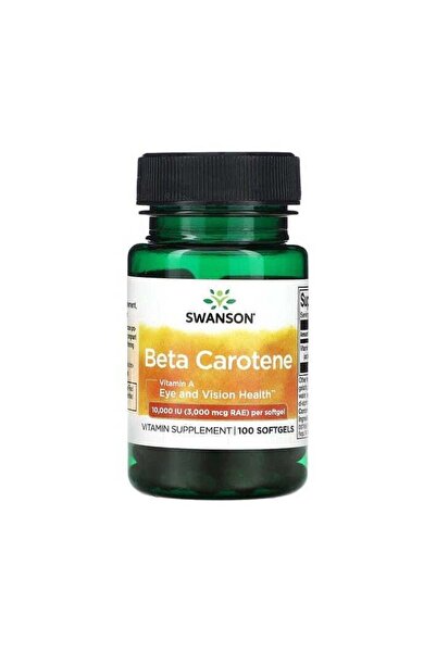 SWANSON Beta-Carotene, 10,000 IU (3,000 µg RAE), 100 Softgels