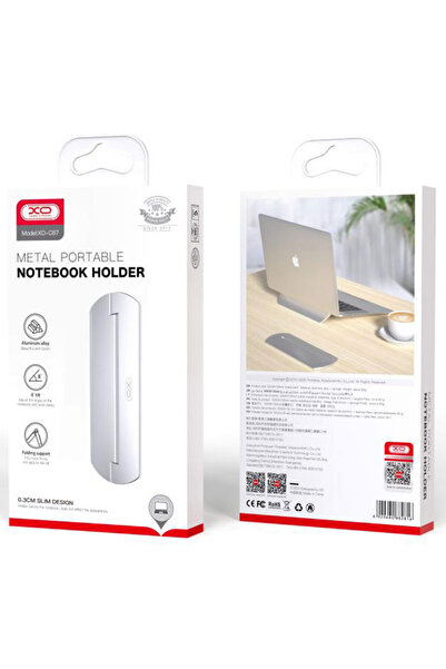 Xo Portable Laptop Stand (C87), Compact Size, Foldable, Black