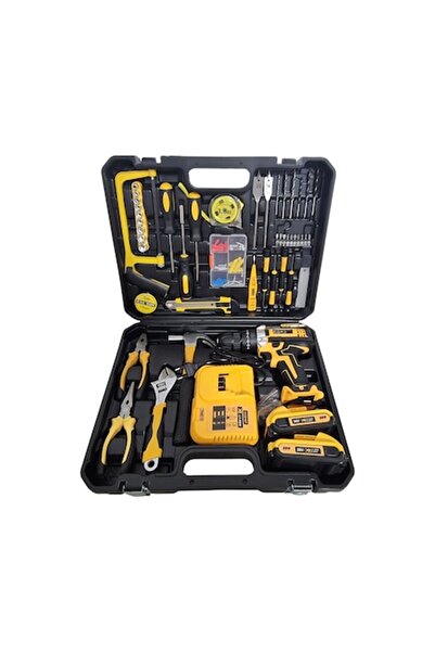 Campion Trusă de găurit cu percuție Meister XR, mandrină rapidă de 13 mm, 36 V 5 Ah, 119 buc.