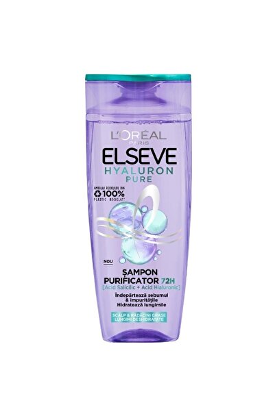 ELSEVE Set of 2 x Hyaluron Pure Purifying Shampoo, 400 ml