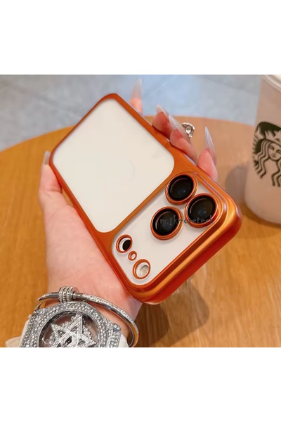 m.tk moveteck iPhone 17 Pro Case Full Camera Protection Metallic Shiny Color Edge Soft Silicone Lens Cover