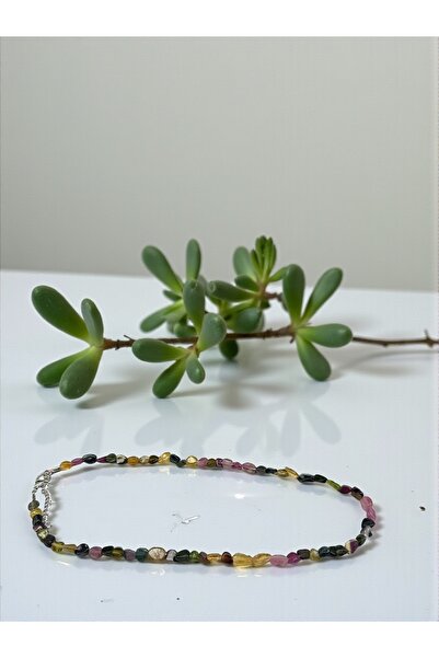 The Magıc of Healıng Colorful Tourmaline Stone Natural Stone Pendant