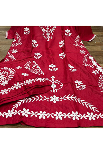 MYSMAR Maroon Rayon Salwar Kameez Set - HRT3711| Maroon